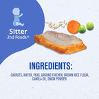 Gerber Baby Food 2nd Foods, Dinner, Vegetable & Chicken Puree, 4 Ounce Tubs, 2-Pack (Pack of 8)