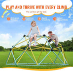 VEVOR Climbing Dome, 6FT Jungle Gym for Kids 3 to 9 Years Old, Geometric Dome Climber Play Center Supports 600LBS and Easy Assembly, with Climbing Grip, Outdoor and Indoor Play Equipment for Kids