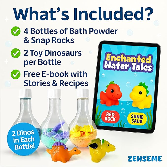 Bath Bombs for Boys with Mini Toy Ducks Inside – Kids Bath Bombs Powder - Bubble Bath for Kids – Bathtime Experiment Kit Mix - Blast of Foam & Colour Surprise – Gift Set of 4