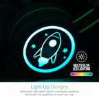 MEE audio KidJamz KJ55BT Bluetooth Wireless Safe Listening Headphones for Children with LED Lights, 85dB Volume Limiter, Mic & 40h Battery (Blue)