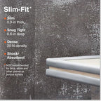 Roving Cove Slimfit Corner Edge Protector for Baby Proofing (Small 18ft Edges 8 Corners), Furniture Safety Bumper Guard, Soft NBR Rubber Foam, 3M Adhesive, Stone Grey