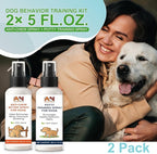 Dog Behavior Training Kit – 2-Pack No Chew Spray + Potty Training Spray – 2×150ml Behavior Correction Set for Puppies & Adult Dogs – Safe & Natural Indoor/Outdoor Training Aid