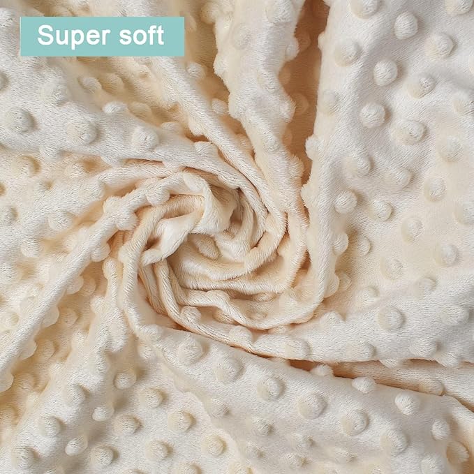 iEvolve Minky Nursing Pillow Cover Breast Feeding Pillow Cover Slipcover U Shape for Baby Boy Girl,Cover Only(LightBeige)