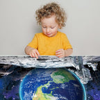 Jumbo Floor Puzzle for Kids Ages 4-8,Space Earth Jigsaw Puzzles,48 Piece Astronaut Large Puzzles for Toddler Ages 3-5,Preschool Learning Planets Earth Toys Christmas Birthday Gift for Boys Girls