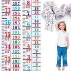 Tatuo Growth Chart Wall Labels Height Indicator Tape Ruler Growth Chart Decor Height Indicator Adhesive Ruler for Home Room Measuring(Colorful)