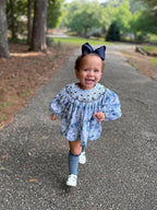 Wee Ones Girls' Plain Wrap Classic Grosgrain Hair Bows on a WeeStay No-Slip Hair Clip, Handmade, King, Navy