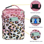 Breastmilk Cooler Bag with Ice Pack Fits 4 Bottles Up to 9 Ounce - Insulated Baby Bottle Cooler on The Go with Strap for Nursing Mom, Daycare or Travel