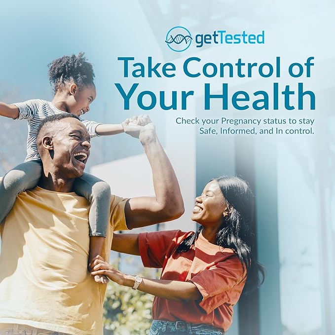 GetTested 3-in-1 Early Pregnancy Test Kit, Rapid at-Home Test Results Up to 6 Days Sooner for Confident, Private Detection, Accurate and Easy Use, No Lab Visits Required