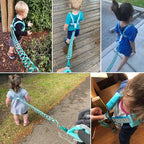 Accmor Toddler Harness Leash, Reflective Kid Harness with Anti Lost Wrist Link, Harness Leash for Toddlers, Child Walking Harness Kids Leash Wristband Belt with Lock for Baby Boys Girls to Outdoor