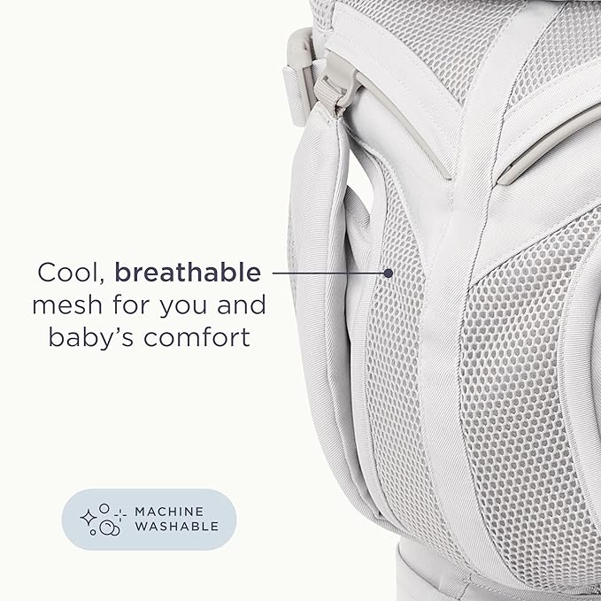 Ergobaby Omni Classic Baby Carrier Newborn to Toddler - Breathable Baby Carriers for Summer - All-Position Carrier with Lumbar Support (7-45 Pounds), Mesh, Natural Beige