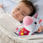 iPlay, iLearn Baby Unicorn Musical Toys, Newborn Girls Gift, Soft Unicorn Plush Stuffed Animal, Infant Light Music Time, 1st Birthday Shower Gift Stuffers for 0 1 2 3 6 9 12 18 Month 1-3 Yrs Toddlers
