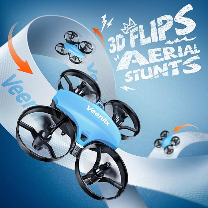 V995 Mini Drones for Kids 8-12 and Beginners,Indoor RC Quadcopter,Small Helicopter Plane with 3D Flips,360° Rotation,Circle Fly,Auto Hover,Headless Mode and 3 Batteries,Gift for Boys and Girls