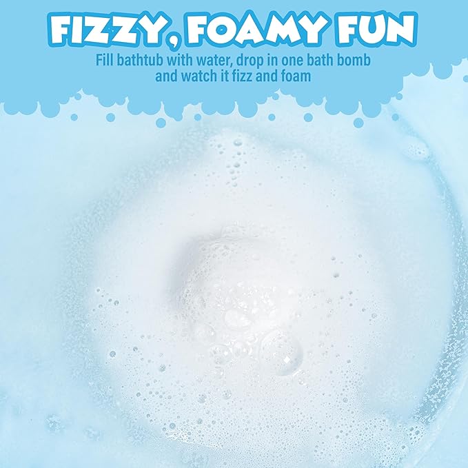 Tub Works® Vapor Bath Bombs for Toddlers & Kids, 12 Pack | Natural Essential Oils for Aromatherapy | Calming Eucalyptus Bath Bomb with Lavender & Menthol for Cold, Flu & Congestion Relief