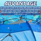 Undersea World Kids Play Tent, Kids Play Tent Foldable Pop Up Indoor Outdoor Party Undersea World Playhouse Tent Toy for Boys Girls-47 * 47 * 41 (Blue)
