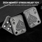EDCFANS Fidget Sliders, Metal Fidget Toys Adults, Magnet Fidget Toys for Anxiety ADHD, EDC Fidgets Push Poker Card, Stress Relief Desk Toys for Office, Cool Gadgets Gifts for Teens Men