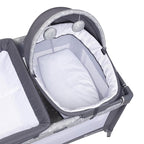 Baby Trend Nursery Den Playard with Snooze Pod and Flip Over Changer, Diamond Sage
