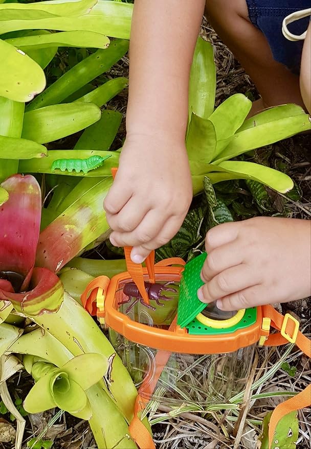 Bug Hunting Kit, Vest, Hat, Binoculars, Lg. Net, Bug Container, Whistle, Flashlight, Magnifier, Thermostat, Compass, Tweezers
