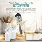 Honey Bear Straw Cup for Babies, 8oz Honey BearCup with Bottle Brush, 2-Pack Improved Lid Therapy Learning Honeybear Straw Cup for Baby, Blizzard & Creamsicle