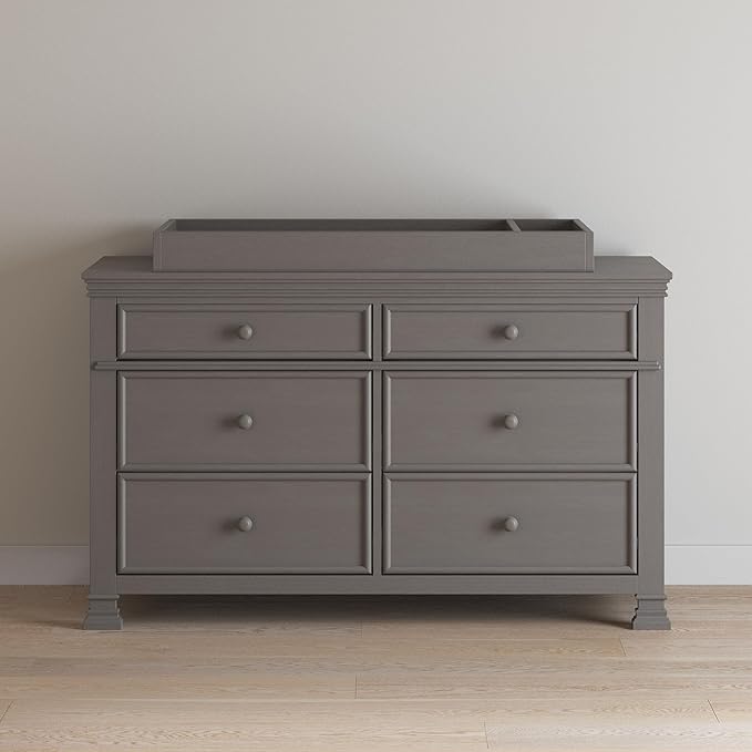 Child Craft Legacy Westgate Changing Table Topper for Double Dresser, Chelsea Gray