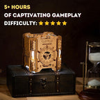 Tesla Box - Electronic Puzzle Box - Escape Room Game in a Box - Brain Teaser - 3D Wooden Puzzle for Adults - Money Puzzle Box for Cash Gift - Birthday GiftBox MoneyBox