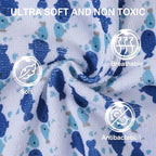 Softan Baby Washcloths, 24Pack Baby Wash Cloths Extra Soft & Ultra Absorbent, Baby Towels and Washcloths Face Towel Unisex for Boys Girls Body, Washclothes Gentle on Sensitive Skin, 9x9 Blue Whale