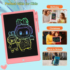 8.5 Inch LCD Writing Tablet for Kids, Colorful Toddler Doodle Board - Erasable Drawing Pad, Educational Learning Toy for Ages 3-8 - Valentine's Day Christmas Birthday Gifts (8.5 Inch, Pink)