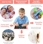 LCD Writing Tablet for Kids Doodle Board with Bag, Electronic Digital Colorful Screen Drawing Tablet, Etch a LEYAOYAO 10-Inch Drawing Pad Sketch Pads, Toy - Gift for 3-6 Years Old Girls Boys