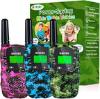 Walkie Talkies for Kids 3 Miles Long Range, 22 Channels Walkie Talkie with Clear Sound, Outdoor Camping Toys for Boys and Girls Age 6-8, Stocking Stuffers for Girls Boys 8-12