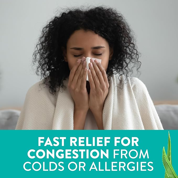 Vicks Sinex Severe Nasal Spray, Moisturizing Ultra Fine Mist with Aloe, Decongestant Medicine, Relief from Stuffy Nose Due to Cold or Allergy, Nasal Congestion & Sinus Pressure Relief, 265 Sprays x 2