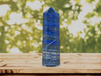 Amazing Gemstone Large Lapis Lazuli Crystal Towers ~ Natural Healing Crystal Point Obelisk for Reiki Healing and Crystal Grid (5.5 to 6 INCH)