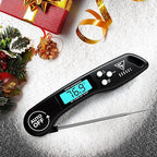 DOQAUS Digital Meat Thermometer, Instant Read Food Thermometers for Cooking, Kitchen Probe with Backlit & Reversible Display, Wide Temperature Range for Turkey, Grill, BBQ, Baking, Bread, Sourdough