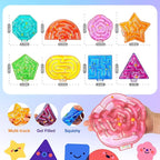 Sensory Fidget Toys for Kids: 8 Pack Gel-Filled Maze Squeeze for Children - Calming Autism Toys for Classroom