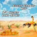 Zing Klixx Creaturez Combo Pack - Create Stop Motion Animation, Snap and Click Fidget Toys for Stress Relief, Great for Kids Ages 4 and Up (Scorpion + Rattlesnake)