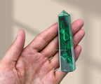 Amazing Gemstone Malachite Crystal Towers ~ Natural Healing Crystal Point Obelisk for Reiki Healing and Crystal Grid (3- Inch)