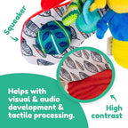 Lamaze Clip On Car Seat and Stroller Toy - Freddie the Firefly - Crinkle Car Seat Toys and Stroller Toys - Sensory Toys for Babies - Travel Toys for Car - Infant Toys Ages 0 Months and Up