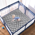 High-Density Foam Baby Play Mat, 47x47 Inches Thicken One-Piece Comfortable and Soft Playmat, Non Slip Machine Washable Floor Mat for Infants, Tapete para Bebes,Toddlers