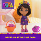 Dora, Dress Up Adventure Dora, 6-inch Doll with Removable Clothes & Accessories, Kids Toys for Girls & Boys Ages 3 and Up
