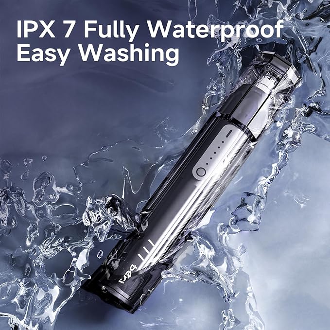 Nose Ear Trimmer Clipper R Angle Round Fast Charge Type-c Port Painless Hair Trimmer for Men Women,Touch Control Available Wet Hands with IPX7 Waterproof,Dual Edge Blades for Easy Cleaning Grey