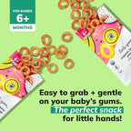 Little Spoon Banana Pitaya Meltable Baby Puffs, Organic Corn Quinoa Sorghum, No Rice, No Added Sugar Snacks, Encourages Self-Feeding, 1 Oz Bag, 4 Pack