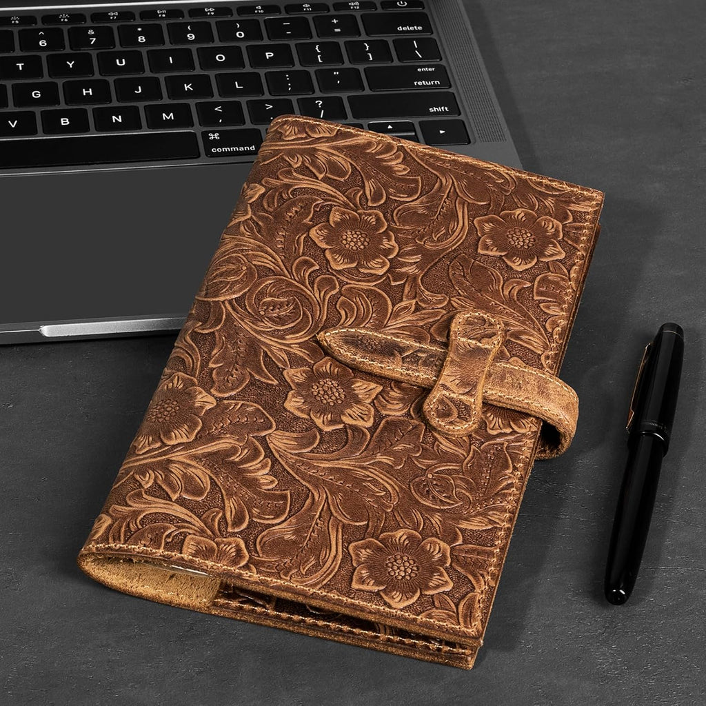 Slim RFID Blocking Leather Passport Holder Travel Bifold Wallet For Men And Women