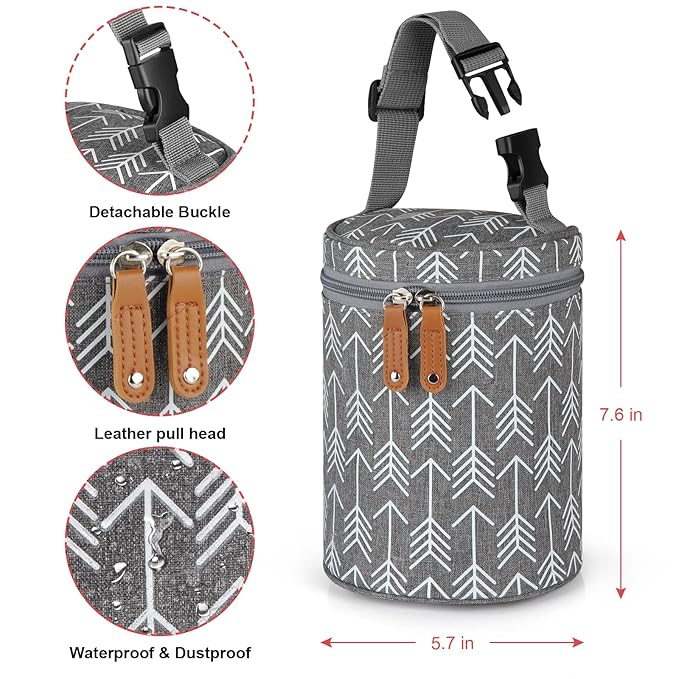 Accmor Breastmilk Cooler Bag, Insulated Baby Bottle Cooler Tote Bags for Nursing Mom Daycare