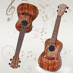 Raimy Kids Guitar Ukulele - 21in Ukulele Guitar Toys for Kids Ages 3 4 5 6 7+ Year Old Boys Girls Simulated Sound Quality Music Instruments Learning Education (Brown)