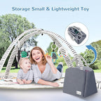 Baby Play Mat Tummy Time Mat with Exclusive Foldable Design, Stage-Based Skill Development Activity Gym, Machine Washable Baby Play Mats for Floor with Gift Package (Zebra)