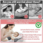 Baby Wedge Pillow for Infant with Safety Strap, Reflux Baby Pillow, Relief & Spit-Up Prevention, Removable Cover for Breastfeeding, Bottle Feeding