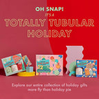 Dabble & Dollop Totally Tub-ular Tidings Hot Chocolate Soak - Holiday Bath Gift Set with 4 All-Natural Cocoa Bath Bombs and Vanilla Whip 3-in-1 Bubble Bath, Body Wash & Shampoo