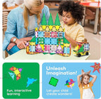 PicassoTiles 101 Piece Magnetic Tile Building Blocks Set with Durable Storage Bag STEM Educational Construction Magnet Toy Kit for Toddlers Preschool Kids Boys Girls Age 3 Plus Indoor Learning PT06