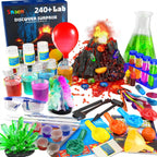 SNAEN 240+ Lab Experiments Science Kits, Chemistry Set, Crystal Growing, Erupting Volcano, STEM Activities Educational Toys Gifts for 6 7 8 9 10 11 Years Old Boys Girls Kids Toys