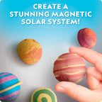 National Geographic Magnetic Solar System Painting Kit – 3D Magnet Making Kit, Paint 8 Planets & The Sun, Craft Kit with Paints, Brushes, Magnets & More, Kids Art Kit, DIY Magnets