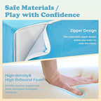 6 Pieces Climbing Toys for Toddlers, Climb & Crawl Soft Foam Block Activity Play Set, Foam Play Gym Climbing Blocks, Toddler Climbing Toy Indoor, Soft Foam Toys for Kids Crawling and Sliding