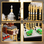 Micro Building Blocks Kit 6650PCS Germany Medieval Aachen Cathedral Miniature Building Block Set Church Architecture Construction Model for Adult and Teens Age of 14+